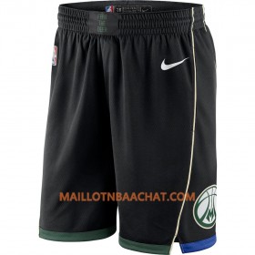 Milwaukee Bucks Homme Shorts Noir 2018-19 Nike Swingman